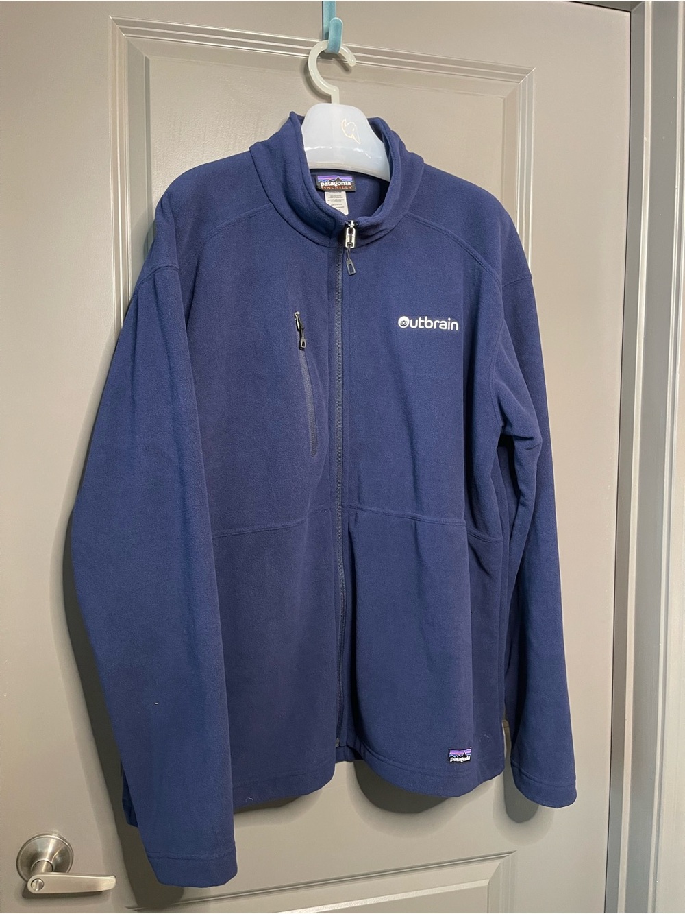 Patagonia  SYNCHILLA  Navy Full-Zip Lightweight Fleece Jacket